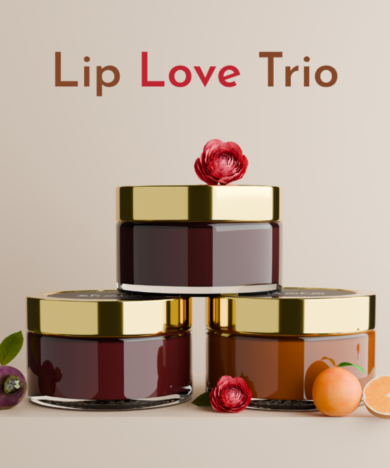 Lip Love Trio Combo | Red Rose Manjishta , BeetRoot , Orange Lipbalms