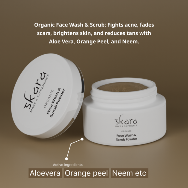 Organic Face Wash & Scrub Powder - Image 2